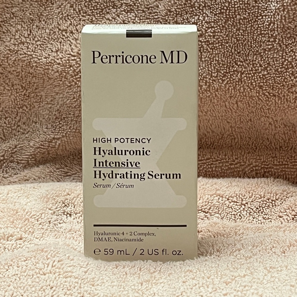Perricone MD Hyaluronic Intensive Hydrating Serum 2oz Tan NIB Luxury Anti-Aging
